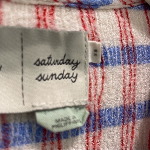 Anthropologie Saturday Sunday Plaid 3/4 Button Front Tunic Dress - Picture 15 of 15